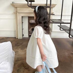 Mädchenkleider Congme 3-8 Jahre Mädchen Kleidung Kleid Kinder Mode Puffärmel Niedliches weißes Prinzessinnenkleid Ziemlich weicher Rock für KinderL2402