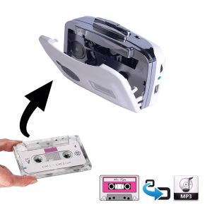 Spelar USB -kassett Player Cassette till MP3 Converter Capture Convert Tape till MP3 till USB Flash Drive/Flash -minne med hörlurar