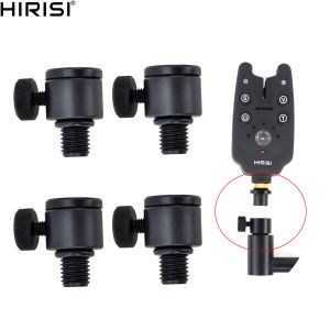 Strumenti 4pcs Adattatore di pesca carpa Connettore a cambiamento rapido Alluminio Nero per bastoncini per banco di bestia