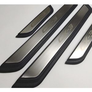 Interior Accessories For Mazda CX-3 CX3 Car Door Sill Scuff Plate Trim Stainless Steel Protection Plates 2024