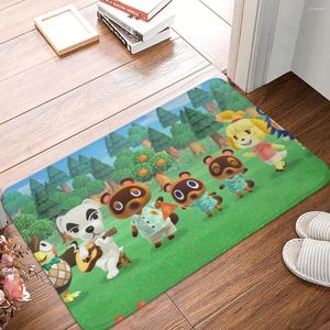 Mattor Animal Crossing Horizons Non-Slip Doormat Po Living Room Kitchen Mat Welcome Carpet Flanell Modern Decor