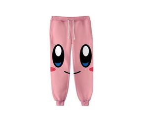 Unisex anime Kirby Ter Pantolon 3D Joggers Pantolon Kadın Giyim Hip Hop Pantalon Homme Sweatuants263H9972986644442