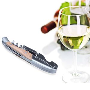 Openers Professional Stainless Steel All-In-One Corkscrew Bottle Wine Opener And Foil Cutter For Sommeliers Waiters Bartenders Drop De Dhq6O