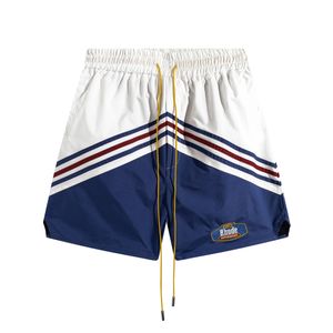 Rhude Shorts Designer Short Rhude Mens Shorts Algodão Esportes de Basquete de Basquete Pontas de Fashion Blashion Quartel Summer Alta qualidade Praça de praia 806