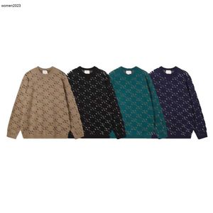 Men Sweater Designer Sweater Women Pullover manshirt العلامة التجارية المتماسكة الربيع فضفاضة سبيكة طويلة الأكمام ذات الأكمام الطويلة الحجم XS-L 22 فبراير