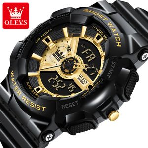 Relógios de qualidade AAA relógios de designer relógios de luxo Top Luxo Original Esportes Relógio de Pulso Para Homens Aço À Prova D 'Água Dual Display Relógios Militares com caixa 1102