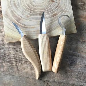 Set di utensili manuali professionali Coltello da intaglio Coltello per intaglio del legno Affilatrice per dettagli per cucchiai, tazze, utensili per la lavorazione del legno