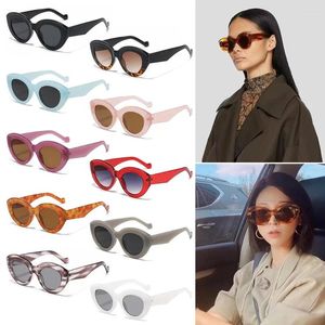 Óculos de sol Ins Eyewear Shades Oversized Sun Glasses Thick Frame Oval