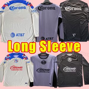 Manga longa liga mx 23 24 Club América Futebol Jerseys GREEN HENRY 3RD GIOVANI CACERES B.VALDEZ 2023 2024 maillot MEN Camisas de futebol em casa treinamento fora