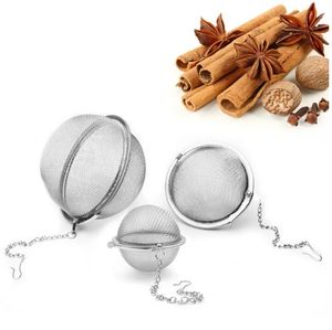 Stainless Steel Tea Pot Infuser Sphere Locking Spice Tea Green Leaf Ball Strainer Mesh Strainers Filter Tools