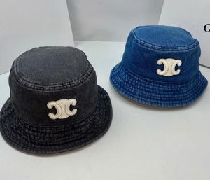 Denim Bucket Caps Hats for Women Designer Cowboy Embroidery Baseball Fisherman Hat Woman Sun Hats Cap FREE SHIPPING