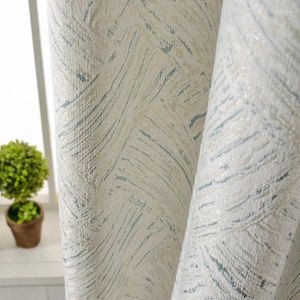 Gardin mode lyxiga gardiner för vardagsrum sovrum mat elegant jacquard tyg förtjockar blackout fönsterdekor