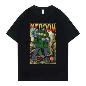 メンズTシャツシンガーMFドゥームマドリブマドビラインダブルサイドグラフィックTシャツトップスオスルースヒップホップTシャツ男性女性フリースコットンTシャツ230607 2377