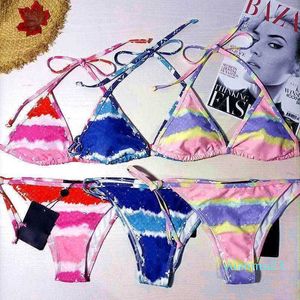 Женский 20SS дизайнерский комплект бикини, женский пляжный купальник, сексуальный купальник-бикини, нижнее белье, женский купальник из 2 предметов