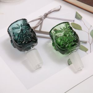 Kreative Glasschüsseln Raucherrutsche 14mm 18mm Filter Dicke Tabakschüsselverbindungen für Bongs Shisha Wasserpfeife