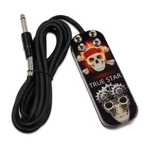 Dryers 1pc Stainless Steel Tattoo Foot Pedal Switch for Tattoo Power Supply Clip Cord Tattoo Accessories Free Shipping