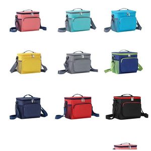 Storage Bags Adjustable Lunch Bag Storage Box Shoder Outdoor Picnic Bags Drop Delivery Home Garden Housekeeping Organization Home Stor Dh4Bm
