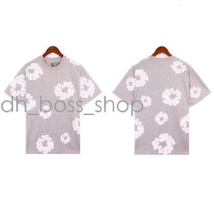 Designerskie łzy koszulki męskie koszulki dżinsowe dżinsowe koszulki Readymade Shorts Harajuku Hip Hop Zakryty bawełniane bawełniane koszulka krótka rękaw najwyższa jakość 874