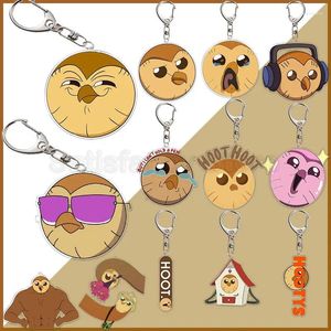 Keychains Hooty The Owl House Keychain KeyRing Key Chains Chaveiro Cute Cartoon Llaveros For Bag Pendant Aaccessories Gift