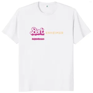 Мужские футболки Barbenheimer Shirt Retro 2024 Film Trend Fans с коротким рукавом, хлопковые футболки унисекс с круглым вырезом для мужчин и женщин