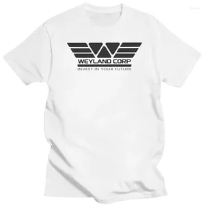 T-shirt da uomo T-shirt Alien Weyland Yutani CORP Corporation Divertente maglietta in cotone O Collo Abbigliamento Oversize Streetwear