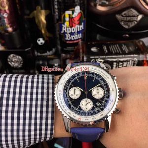 5 Style Topselling High Quality Watch 46mm Alligator Leather Strap AB0441211b1x1 Rostfritt stål VK Quartz Chronograph Working Men235K