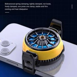 Other Cell Phone Accessories RYRA Gaming 2023 New Magnetic Cooling Fans For Mobile Silent Cooler Radiator Game Air Portable Fan 240223