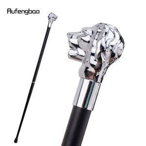 White Luxury Lion Head Handle Fashion Walking Stick for Party Decorative Walking Cane Elegant Crosier Knob Walking Stick 93cm