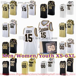 Benutzerdefinierte S-6XL Purdue Boilermakers 15 Zach Edey Basketball-Trikot Myles Colvin Camden Heide Caleb Furst Brian Waddell Ethan Morton Sam King Genähte Josh Furst-Trikots