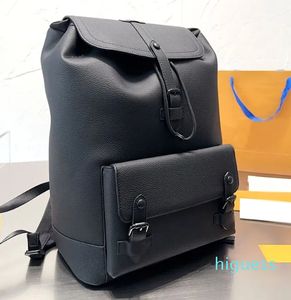 2024 Stylish original single quality leather canvas cut style all-in-one lacquered cowhide cotton canvas lined backpack