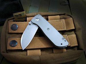 Camping Titaniumlegeringshandtag BM 535 Fold Knife Outdoor Mini Pocket Knives Självförsvarverktyg