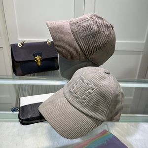 Corduroy hatt mode män designer casual hatt utomhus kvinna solskyddsmedel hattar fyra säsong boll mössor med fantastisk kvalitet