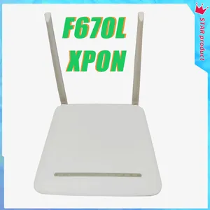 Fiberoptisk utrustning F670L XPON ONU WIFI 5G H2-2S 4GE 1TEL 2USB Dual Band GPON/EPON Ont Optical Router Ingen Power