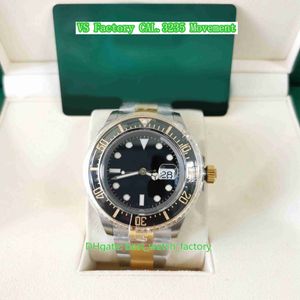 VS Factory Mens Watch Melhor Versão 43mm Sea-Dweller 126603-0001 18K Ouro 904L Aço Cerâmica Moldura Relógios À Prova D 'Água CAL 3235 Mo188M