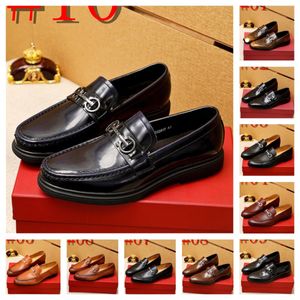 40 Modello Modello Nuovi arrivi Designer Uomo Scarpe eleganti Nero Marrone Double Monk Vera pelle Scarpe fatte a mano da uomo Scarpe eleganti di lusso Taglia 38-46