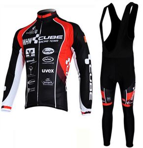 2017 Cube Longfull Sleeeve 가을 사이클링 저지 Roupa Ciclismo 통기 가능한 자전거 의류 Maillot Mtbbike Jersey7054837