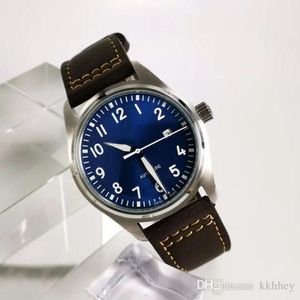 Klassisk designer Mens klockor Mekanisk automatisk rörelsepilot Series Militärpresident Luxury Watch Man Sport Arvurs281s