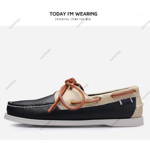 Sapatos de vela de tamanho grande para homens casuais sapatos de couro genuíno sapatos de condução britânicos únicos para homem eur 38-45