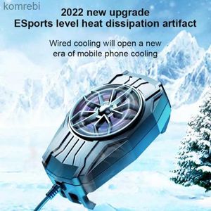 Andra mobiltelefontillbehör Universal Mini Mobile Cooling Fan Radiator Turbo Hurricane Game Cooler Cool Heat Sink For / 240223