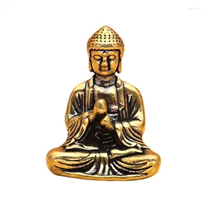Keychains Such As Buddha Bronze Statue Keychain Pendant Brass Ornaments Jizo Bodhisattva Meditation Handicrafts Small Ware
