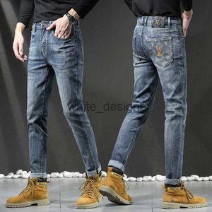 Men's Jeans Designer Autumn and Winter New Jeans Men's Quality Slim Fit Small Feet Long Pant Fashion men pants