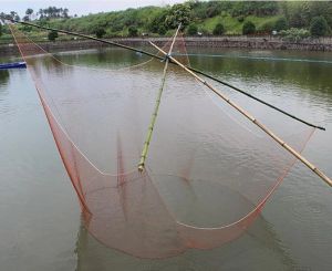 Tillbehör Finfisk Stark nylonlinje som rör sig Small Mesh Fishing Net Brustad Automatisk hummerfångst Fish Net Manual Pick Gillnet Cast Nets