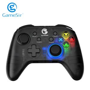 Gamepads Gamesir T4 Pro bezprzewodowy kontroler Bluetooth GamePad z 6Axis Gyro ma zastosowanie do Nintendo Switch Android iOS MacOS Windows PC