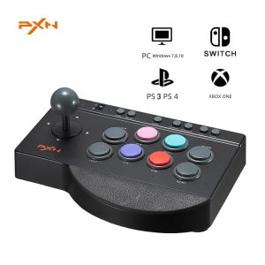 PC PS4/PS3/Xbox One/Switch/Android TV Arcade FightingゲームファイトスティックPXN 0082 USB用ショーツストリートファイタージョイスティックコントローラー