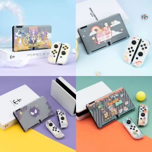 Przypadki Mat Transparent TPU miękka pokrywa Joycon Protective Case for Nintendo Switch OLED NS Controller Joycon Crystal Shell Protector