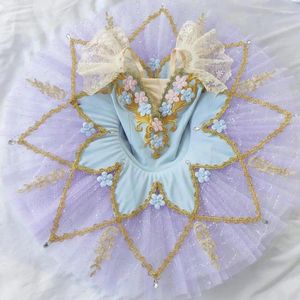 Palco desgaste 2024 profissional ballet tutu para crianças meninas mulheres roxo cisne lago dança roupas adulto panqueca bailarina vestido