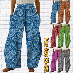 Capris Summer Petal Vintage Eleganckie spodnie Nowy projekt drukowane spodnie dresowe