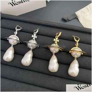 デザイナー高品質の皇后Dowager XIS New Adaghaggerate Grade Light Elegant Style NT Pearl Earrings Drop Delivery DHJTG