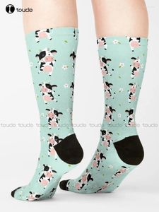 Women Socks Awesome Cow Custom Personalized 360° Digital Print Gift Harajuku Unisex Adult Teen Youth Colorful