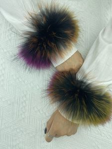 Fur Cuff Hair Accessories Real Raccoon Fur Wrap Bracelet Women Summer Sexy Luxury Natural Raccoon Fur Cuffs Accessories Ancklets 240219